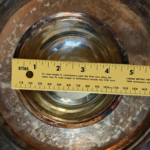 Oneida Georgian Scroll Chip and Dip Server 12.5in Silverplate Tray Made USA - Picture 12 of 16